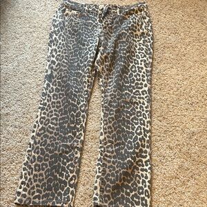 Oat New York Leopard Print Pants
